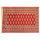 Red Geometric Bokhara Rug