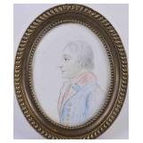 Framed Portrait Miniature of Man