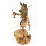 M. Howard Badger Kachina Wood Figure