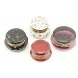 Group of 4 Glass Boxes