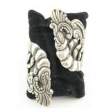 Taxco Sterling Silver Clamper Bracelet