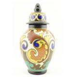 Gluck Gouda Pottery Holland Lidded Jar