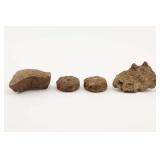Excavated Shrapnel and Lead Fragments