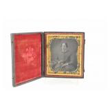 Rosetta Russell Holding a Book Daguerreotype