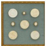 8 Framed Grand Tour Plaster Intaglios