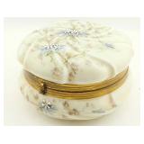 Opaline & Floral Glass Box