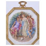 Portrait MiniaturePorcelain Classical Scene Plaque