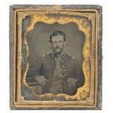 Carthage Missouri Soldier Tintype. Lazy Eye?