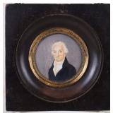 Porcelain Portrait Miniature of an Older Man