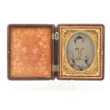J. N. Merrin as Child Tintype Portrait Union Case