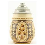 Mettlach Pottery 1816 Relief Stein