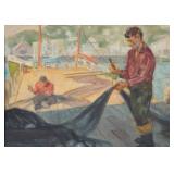 Frederick Witton Maritime Oil Painting