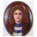 Portrait Miniature w/ Striped Shirt