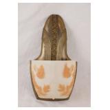 Art Nouveau Slip Shade Cameo Glass Sconce