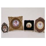 Framed Porcelain Portrait Plaques