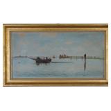 Maritime Scene Oil on Canvas