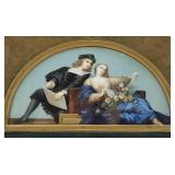 P. Stadler Cased Miniature Painting of Couple