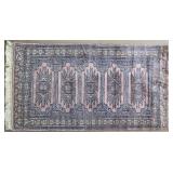 Hand-Knotted Geometric Rug