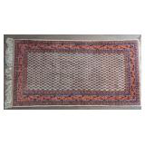 Geometric Cream-Field Rug