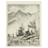 Lyman Byxbe 'Long's from Trail Ridge' Signed