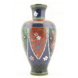 Japanese Cloisonne Floral Vase