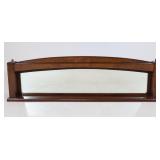 Mission Style Wood-Frame Mantel Mirror