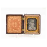 Little Girl Daguerreotype in Union Case