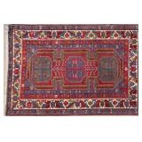 Red and Blue Kazak Rug
