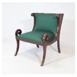 Empire Style Scroll-Arm Chair