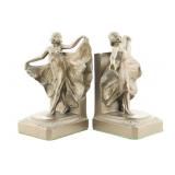 Art Nouveau Figural Bookends, Pair