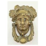 Patinated Cast-Metal Figural Door Knocker
