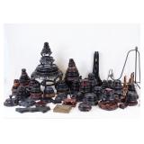Large Group of Chinese Carved Wood Stands