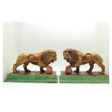 Rare Pair of Ralph Wood Staffordshire Medici Lions