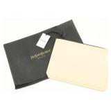 YSL Beauty Beige Zip Pouch