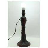 1920s Van Briggle Pottery Floral Table Lamp