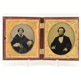Pair of Ambrotypes in Double Union Case