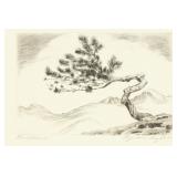 Lyman Byxbe 'Lone Pine' Signed Etching