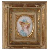 Italian Portrait Miniature Plaque