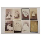 Eight Cabinet Cards of Babies