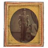 Full-Length Uniformed Soldier Tintype
