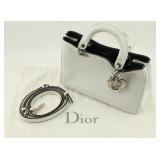 Christian Dior White Leather Handbag