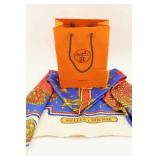Hermes Selles A Housse Silk Scarf