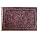 Red Floral Medallion Rug