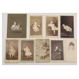 Eight Cartes de Visite of Children