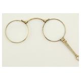 14K Gold Lorgnette Spectacles