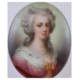 Oval Porcelain Portrait Miniature