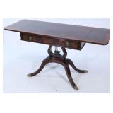 Duncan Phyfe Style Side Table w/ Folding Sides