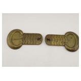 Pair of Brass Shoulder-Scale Epaulettes