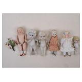 Vintage Doll Group with Flower Spray