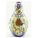 Charles Catteau Boch Freres Pottery Vase